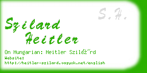 szilard heitler business card